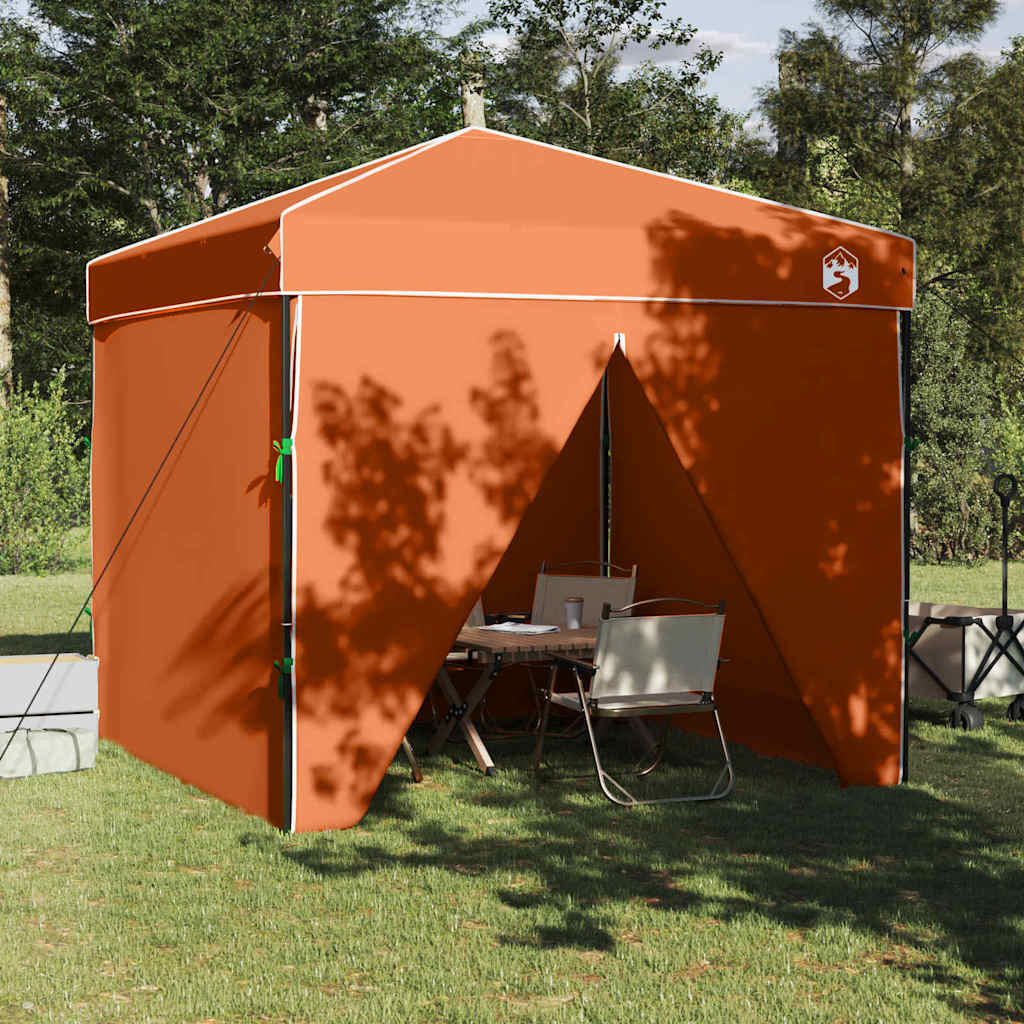 vidaXL Σκηνή Σκίασης Πορτοκαλί 250 x 250 x 227 / 236 / 245 εκ.
