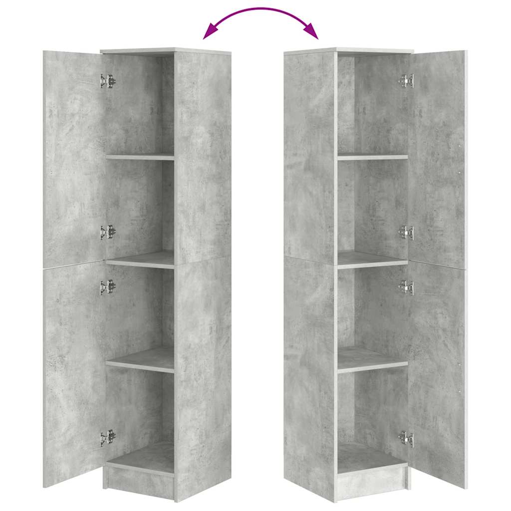 vidaXL Highboard Σκυρόδεμα Γκρι 35 x 39 x 168 εκ.