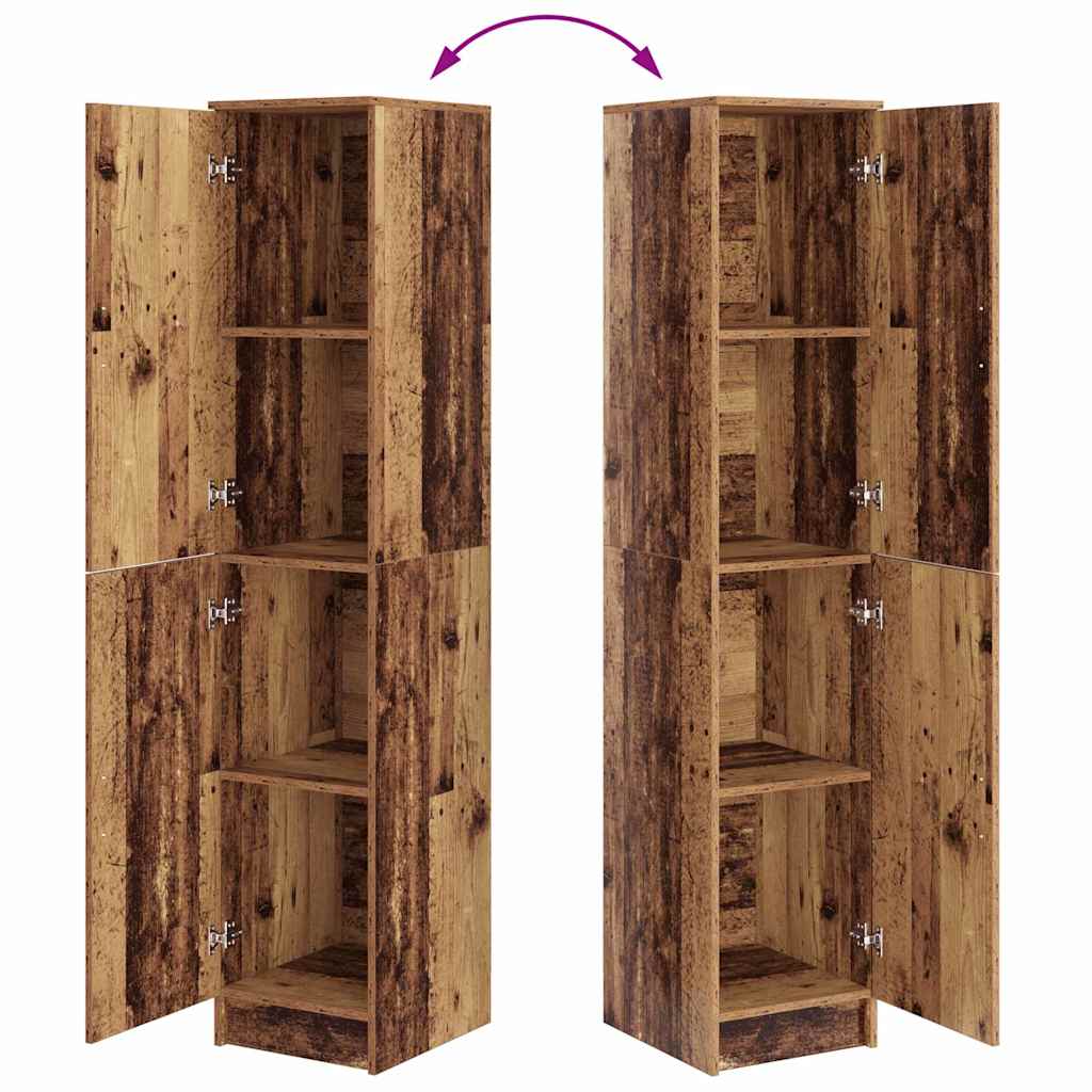 vidaXL Ψηλό Ντουλάπι Παλαιό ξύλο 35 x 39 x 168 εκ Επεξεργασμένο ξύλο