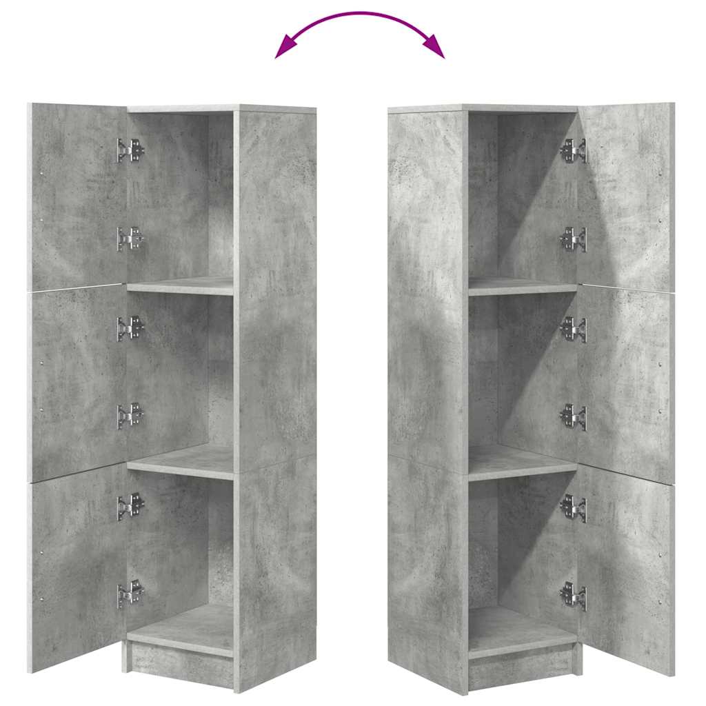 vidaXL Highboard Σκυρόδεμα Γκρι 31.5 x 32 x 122.5 εκ