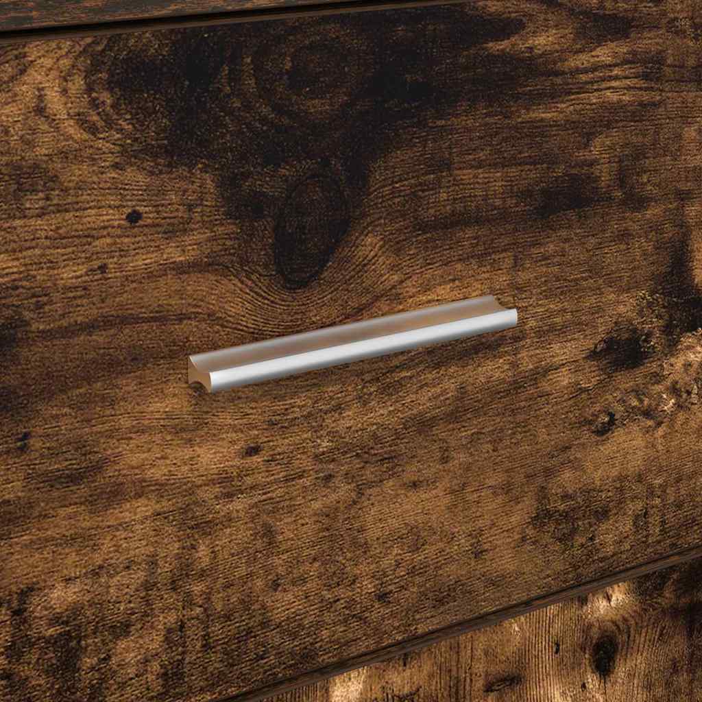 vidaXL Πλαϊνό γραφείο με συρτάρι Καπνιστή δρυς 38 x 34,5 x 75 εκ