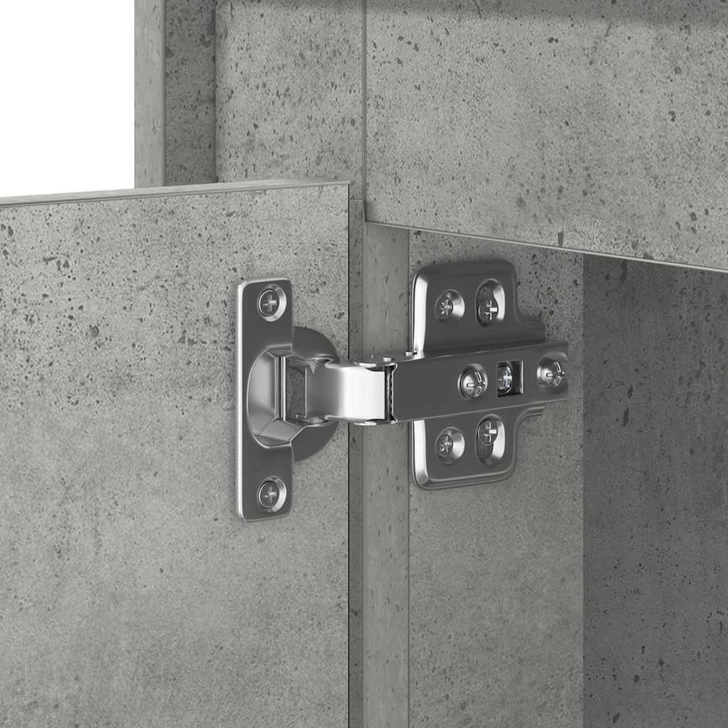 vidaXL Κομοδίνο Γκρι σκυροδέματος 44 x 34.5 x 45 εκ Επεξεργασμένο ξύλο