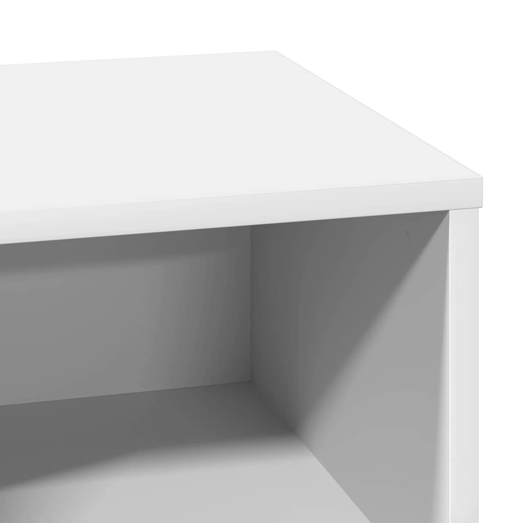 vidaXL Κομοδίνο με 2 pcs Λευκό 50 x 34.5 x 50 εκ. Επεξεργασμένο ξύλο