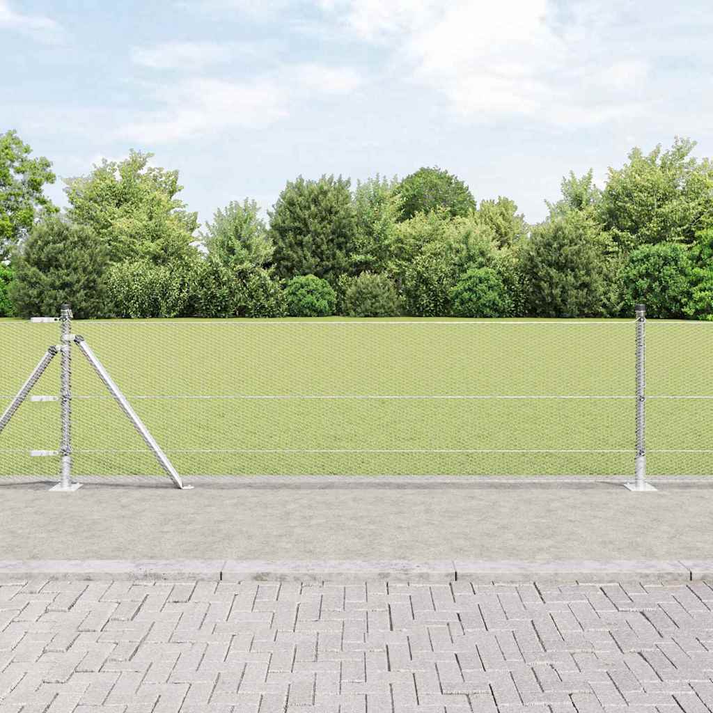 vidaXL Εξαγωνικός Φράχτης 0.4x25 μ Γαλβανισμένος Χάλυβας