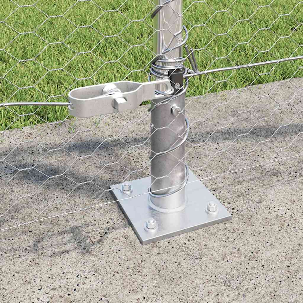 vidaXL Hexagon Fence 0.8x50 μ Γαλβανισμένος Χάλυβας