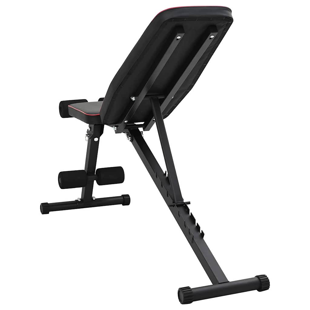 vidaXL Πάγκος Βαρών Μαύρο 131 x 41 x 110 εκ. Ατσάλι