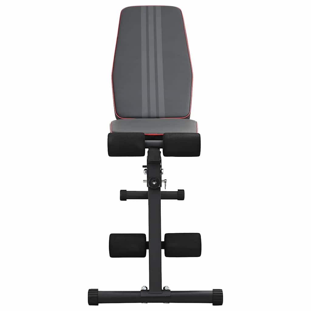 vidaXL Πάγκος Βαρών Μαύρο 131 x 41 x 110 εκ. Ατσάλι