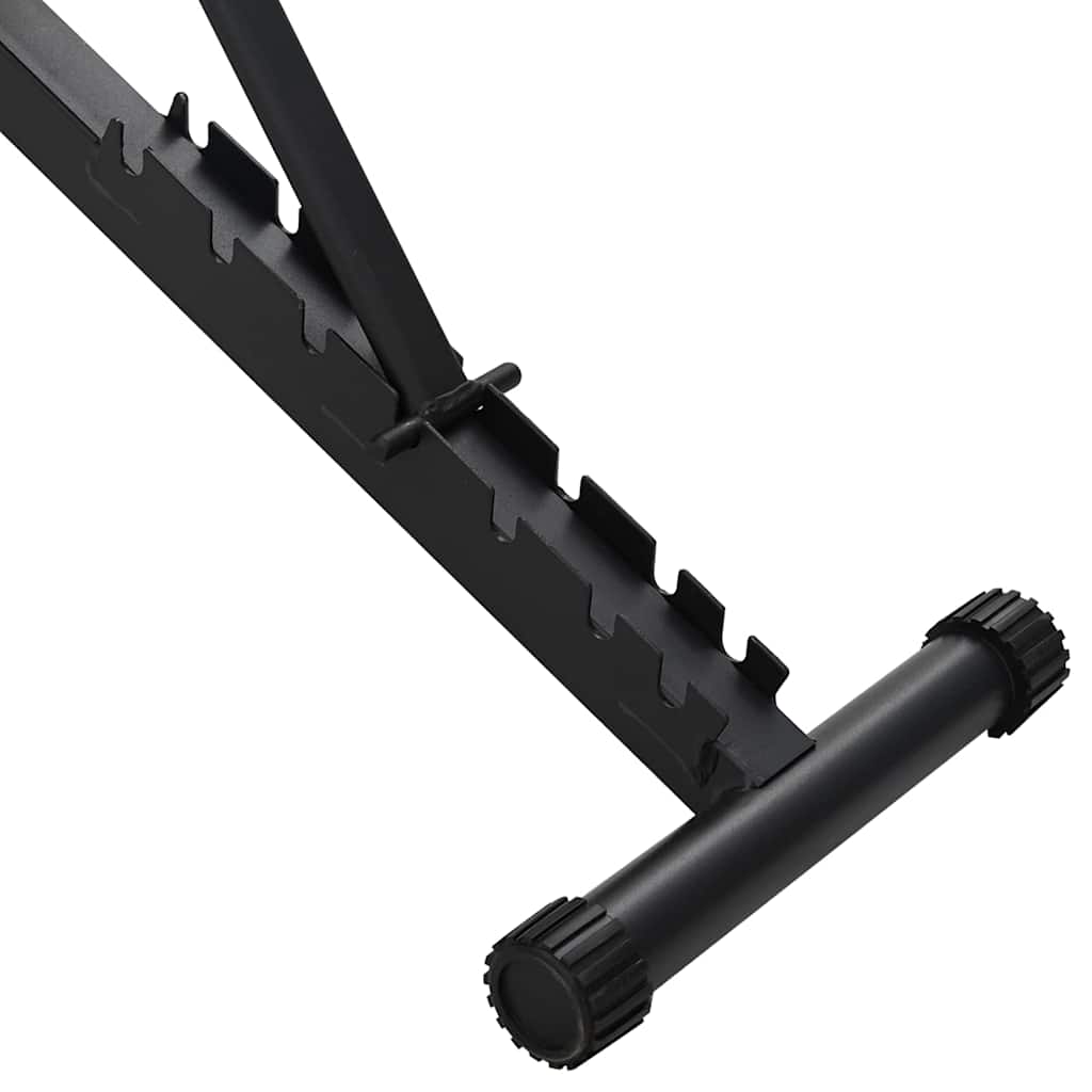 vidaXL Πάγκος Βαρών Μαύρο 132 x 54 x 100 εκ. Ατσάλι
