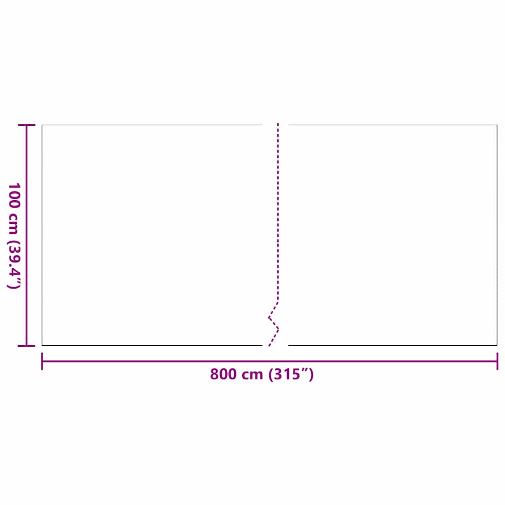 vidaXL Τεχνητό γρασίδι Μαύρο 1500 x 100 x 4 εκ. Πολυπροπυλένιο