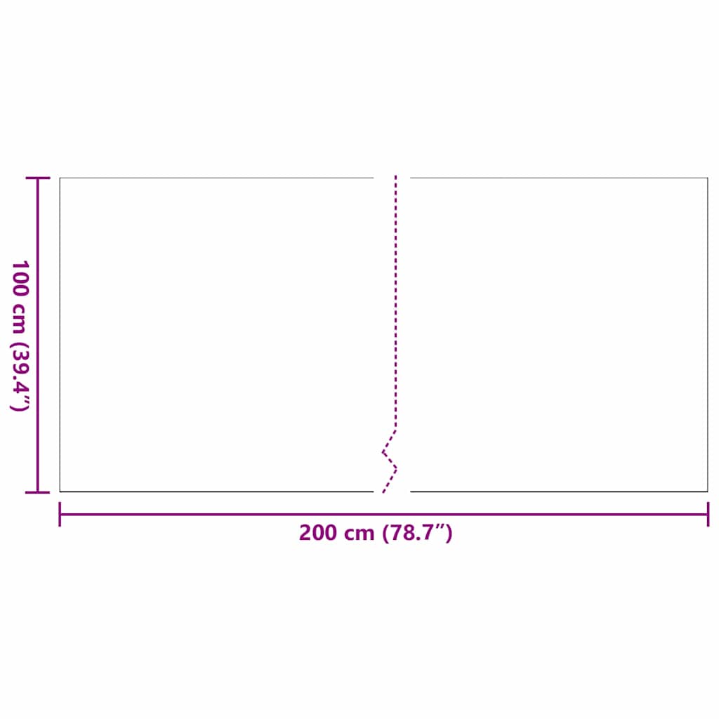 vidaXL Τεχνητό γρασίδι Μαύρο 2 x 1 μ Πολυπροπυλένιο