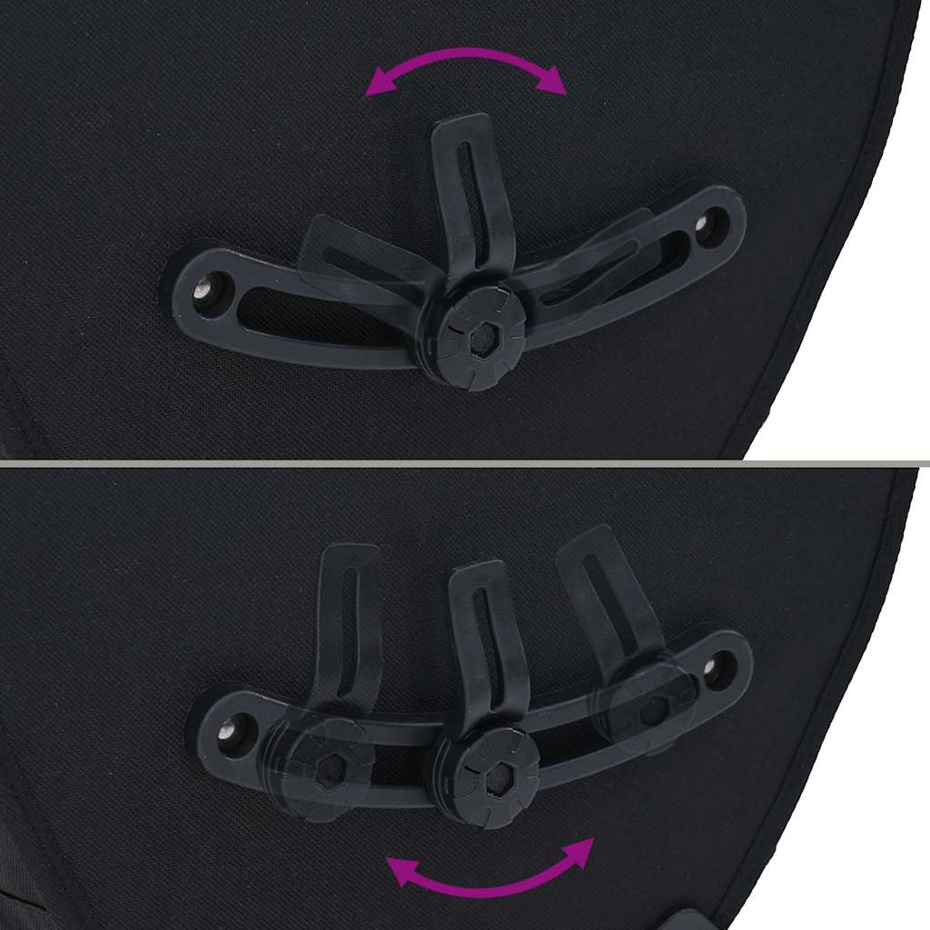 vidaXL Τσάντα Ποδηλάτου Μαύρο 32,5 x 17 x 57 εκ Πολυεστέρας