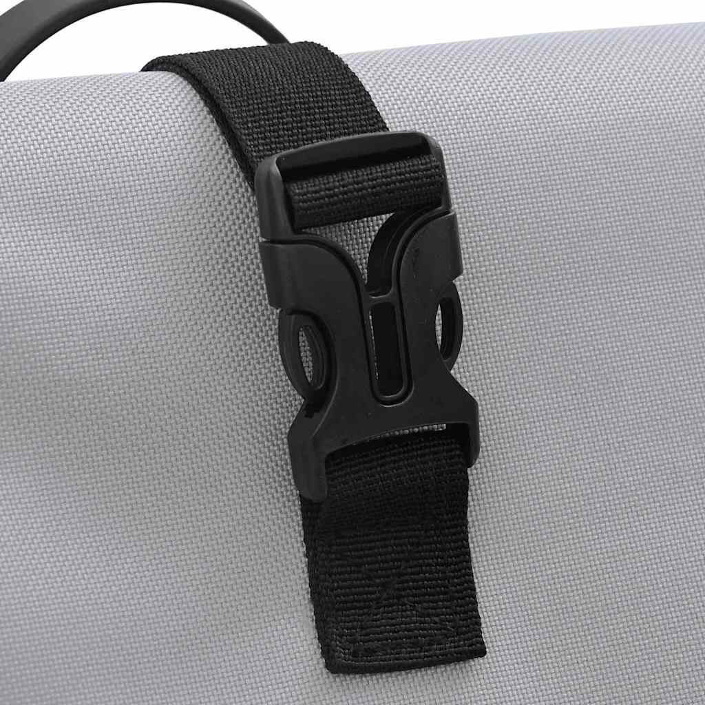 vidaXL Τσάντα Ποδηλάτου Γκρι 34 x 16 x 59 εκ. Πολυεστέρας