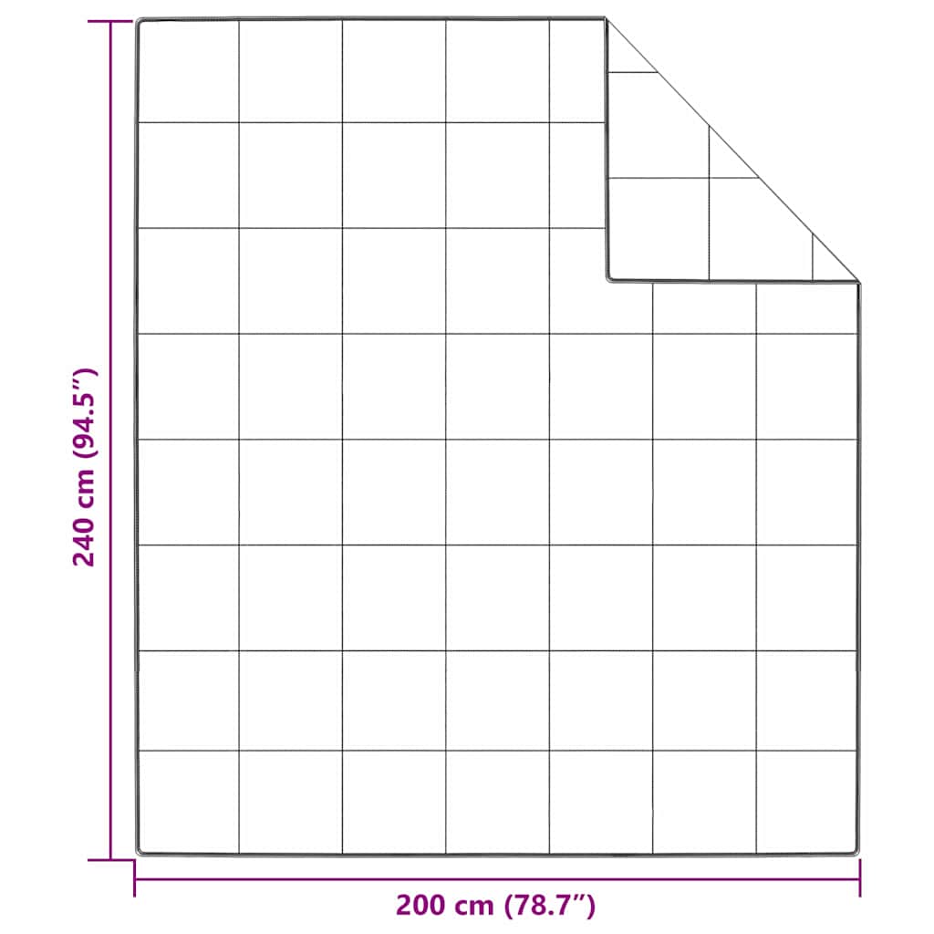vidaXL Χειμερινό Παπλωματοθήκη Λευκό 200 x 240 cm