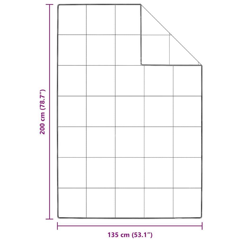 vidaXL Κουβέρτες & Κουβέρτες Λευκό 135 x 200 εκ. Πούπουλο