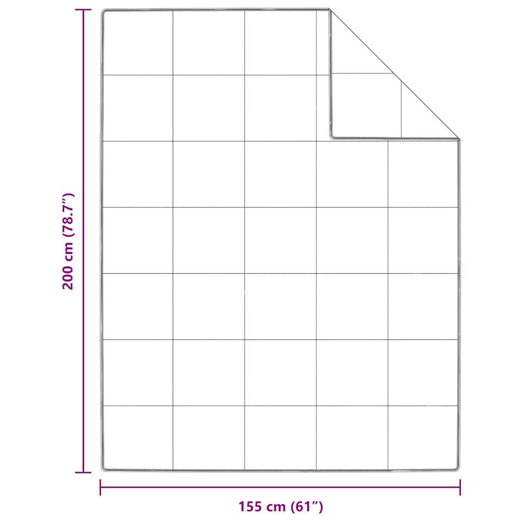 vidaXL Καλοκαιρινό Παπλωματοθήκη Λευκό 155 x 200 εκ. Φτερό