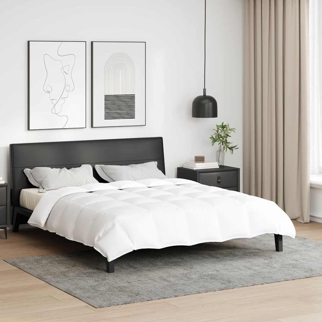 vidaXL Κουβέρτες & Κουβέρτες Λευκό 240 x 200 εκ. Πούπουλο