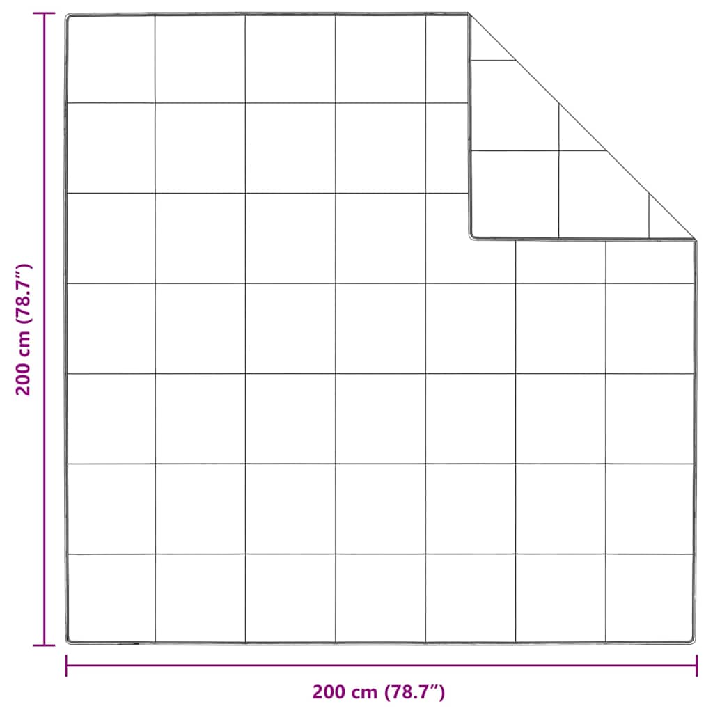 vidaXL Κουβέρτες & Κουβερλί Λευκό 200 x 200 εκ Πούπουλο