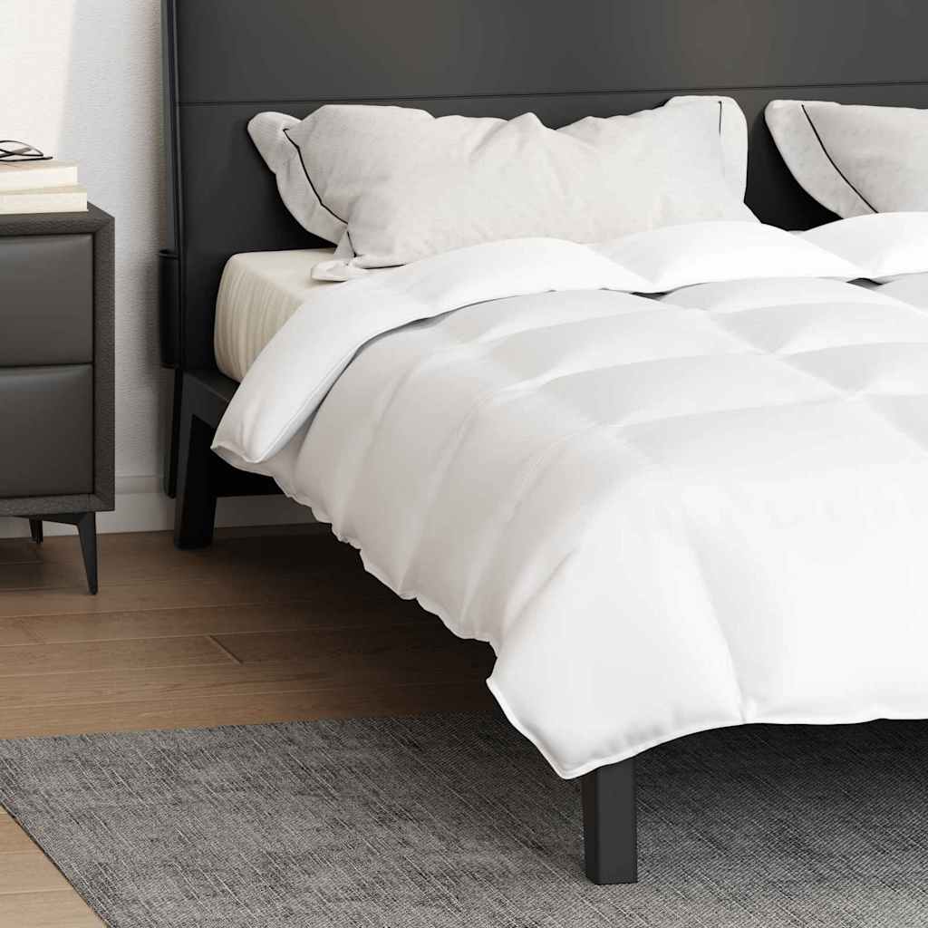 vidaXL Κουβέρτες & Κουβερλί Λευκό 240 x 220 εκ. Πούπουλο