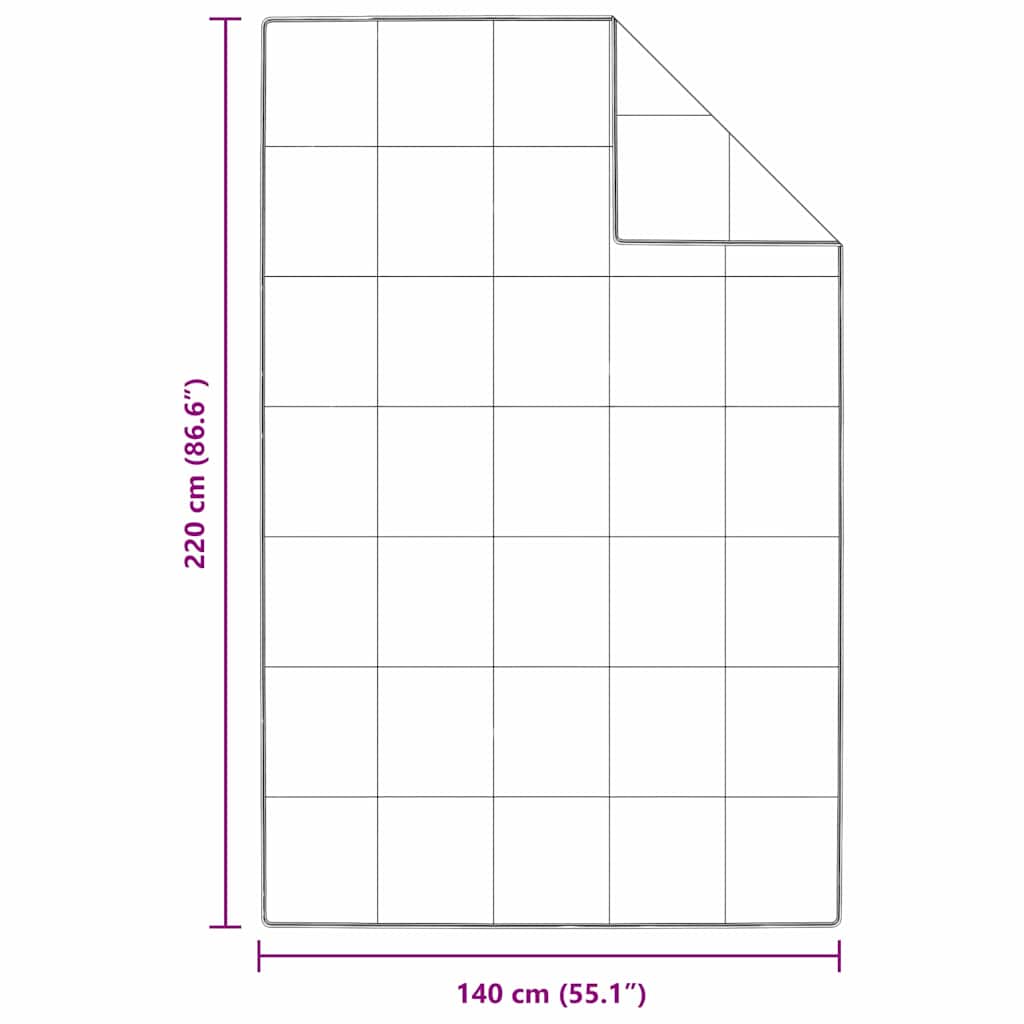 vidaXL Κουβέρτες & Παπλώματα Λευκό 140 x 220 εκ. Πούπουλο