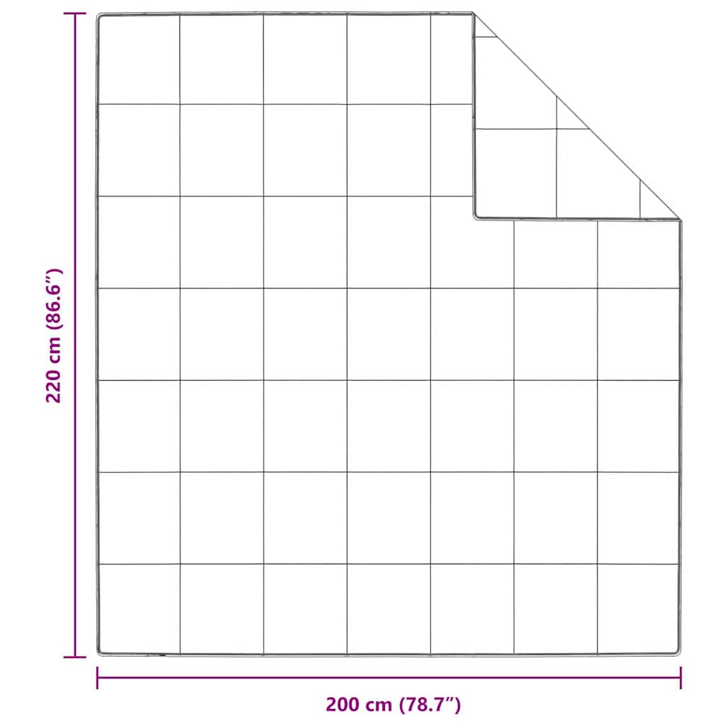vidaXL Κουβέρτες & Παπλώματα Λευκό 200 x 220 εκ. Πούπουλο