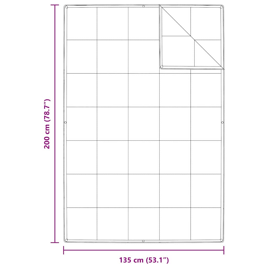 vidaXL Κουβέρτες & Πάπλωμα Λευκό 135 x 200 εκ. Πούπουλο