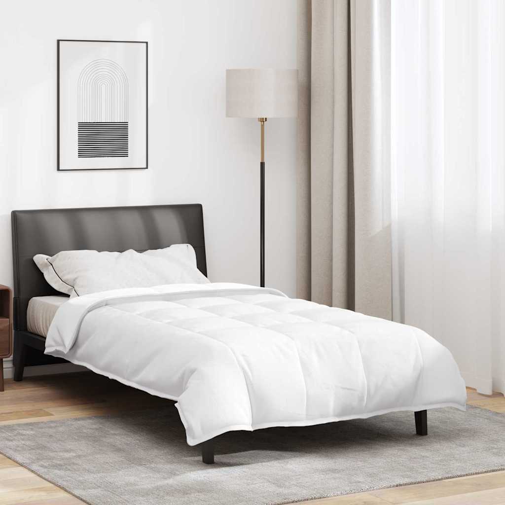 vidaXL Κουβέρτες & Πάπλωμα Λευκό 155 x 200 εκ. Πούπουλο