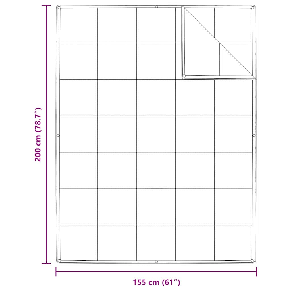 vidaXL Κουβέρτια & Κουβέρτες Λευκό 155 x 200 εκ. Πούπουλο