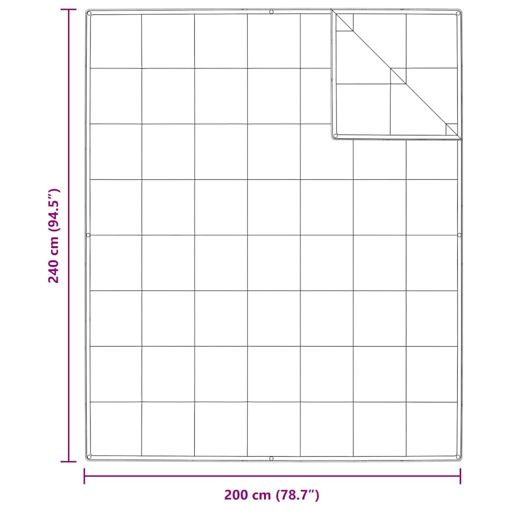vidaXL Κουβέρτες & Πάπλωμα Λευκό 240 x 200 εκ. Πούπουλο