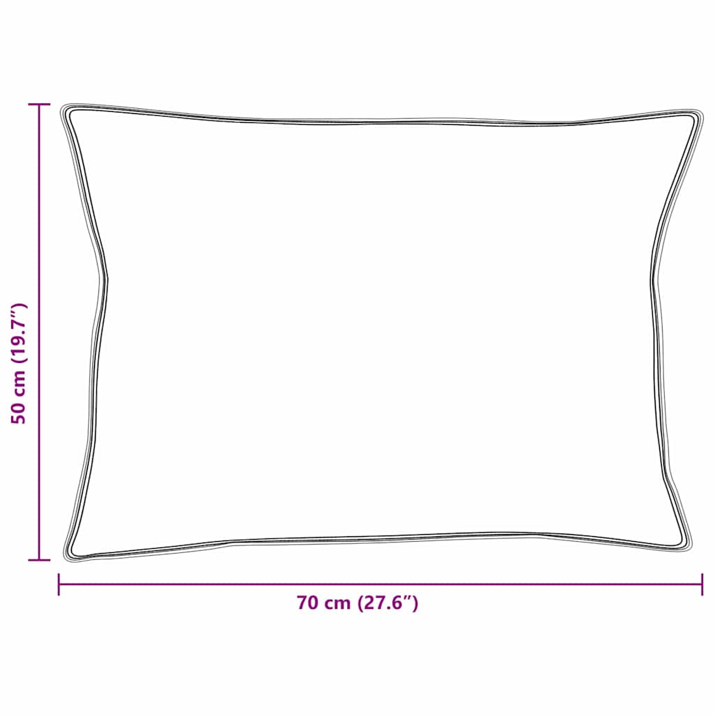 vidaXL Μαξιλάρια 2 pcs Λευκό 130gsm 100% βαμβάκι
