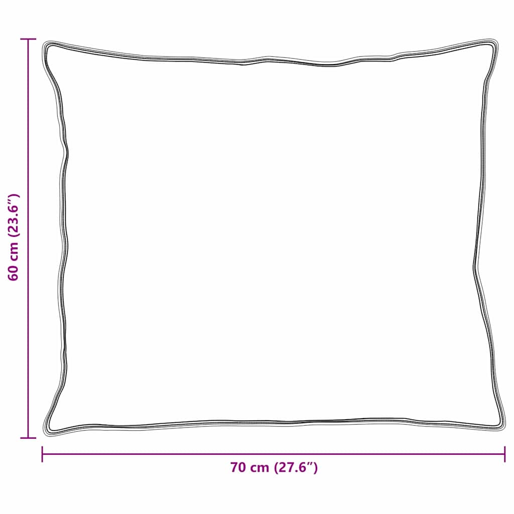 vidaXL Μαξιλάρια 2 pcs Λευκό 130gsm 100% βαμβάκι