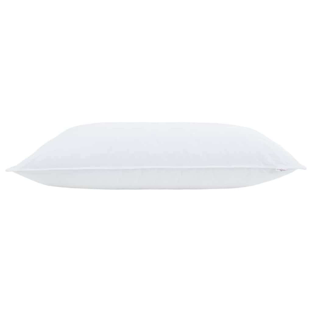 vidaXL Μαξιλάρι με μαξιλάρι Λευκό 130gsm 100% βαμβάκι