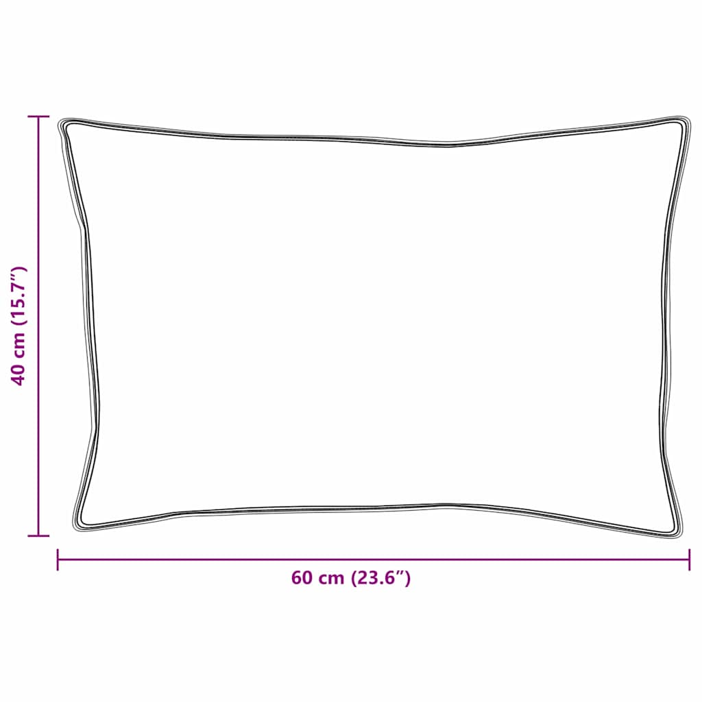 vidaXL Μαξιλάρια με μαξιλάρι 2 pcs Λευκό 130gsm 100% βαμβάκι