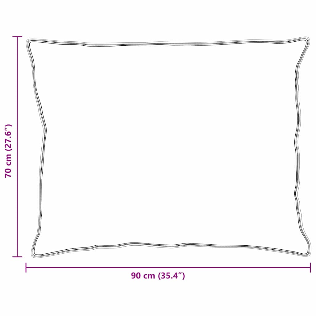 vidaXL Μαξιλάρια 2 pcs Λευκό 130gsm 100% βαμβάκι