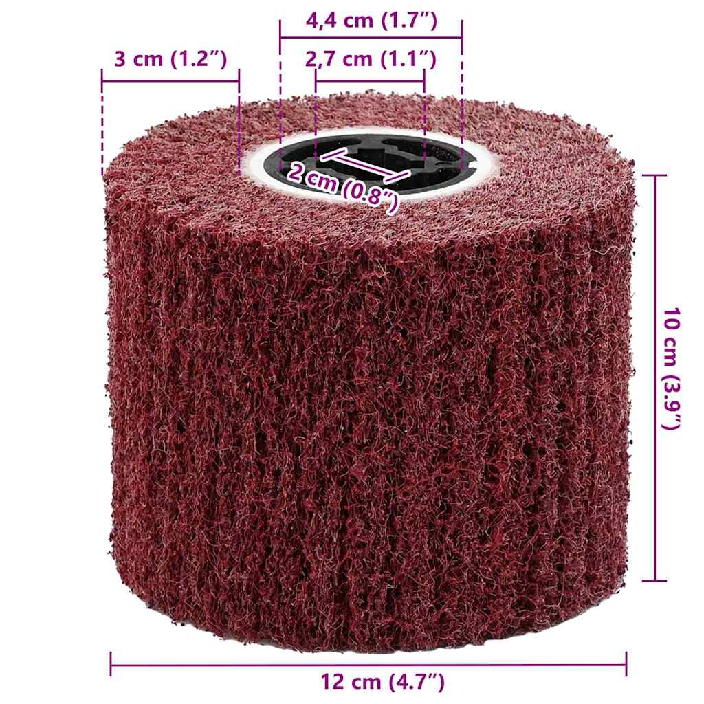 vidaXL Ρολά Λειάνσεως 3 τεμ 80 Grit Συνθετική Ίνα