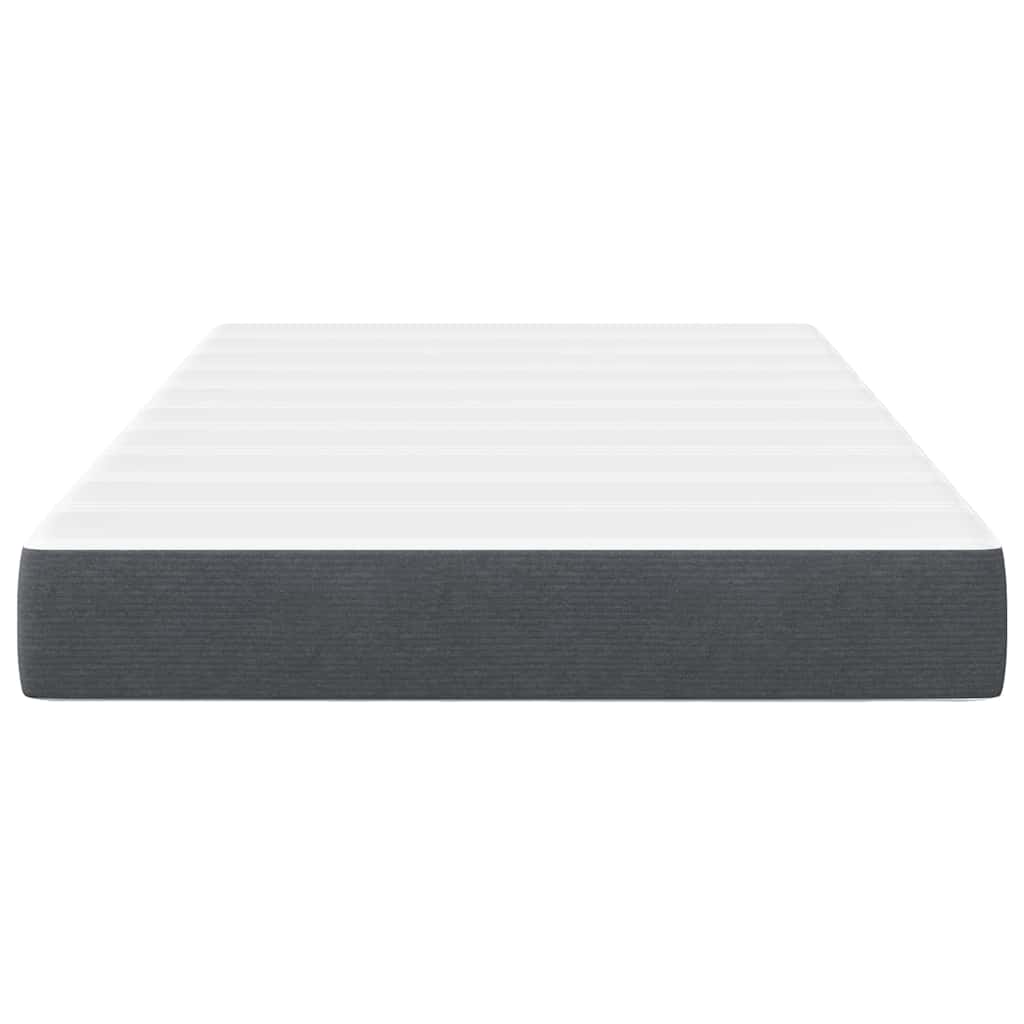 vidaXL Στρώμα με Ελατήρια Pocket Σκούρο Γκρι Μεσαίο 120x200x20 εκ Υφασμά