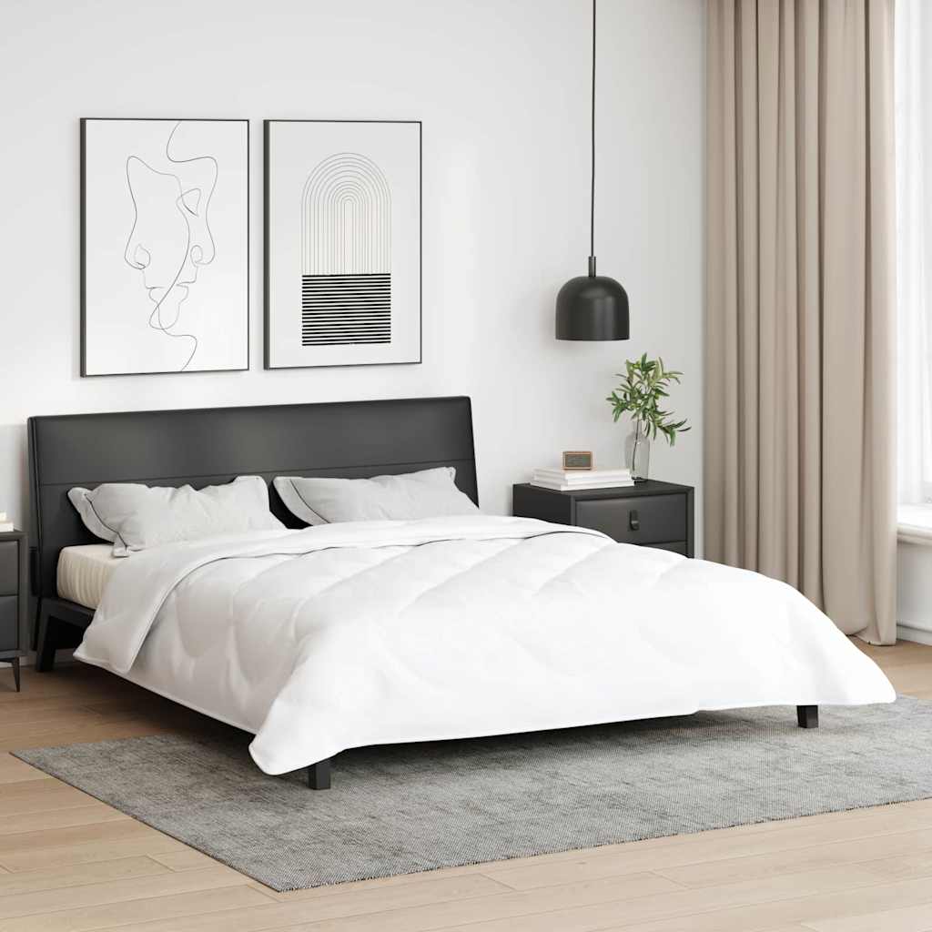 vidaXL Κουβέρτες & Κουβέρτες Λευκό 240 x 260 εκ. Μικροΐνες