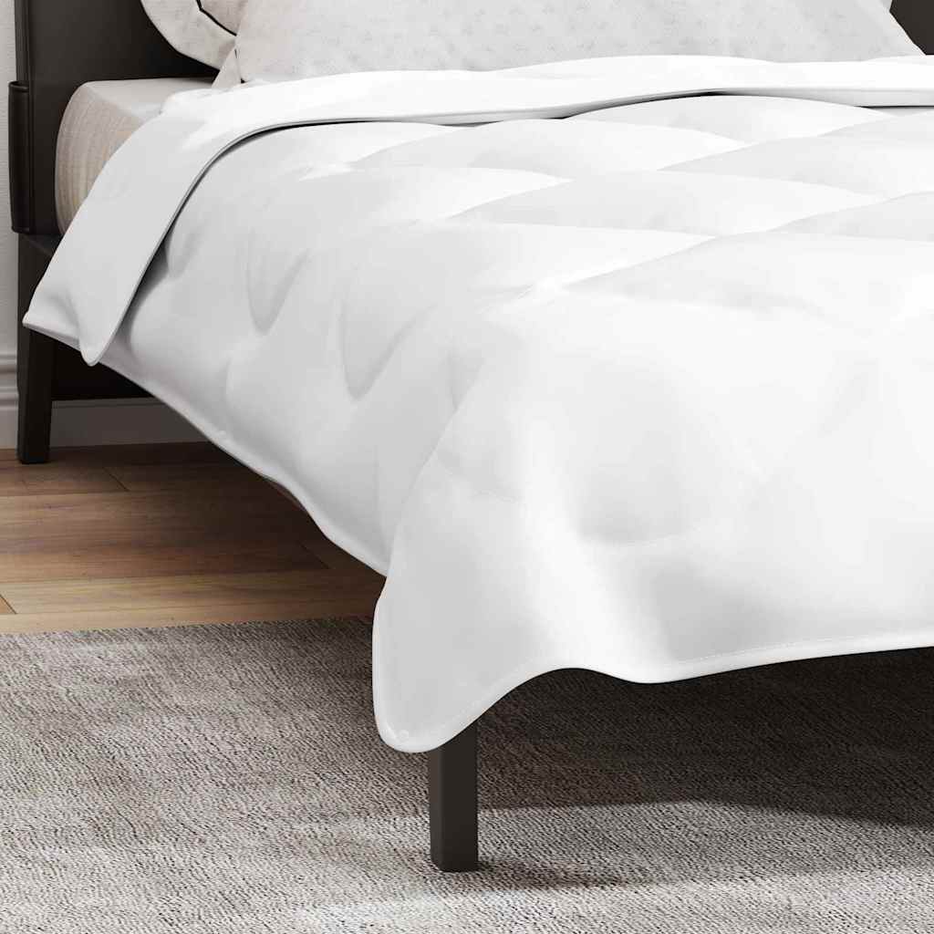 vidaXL Κουβέρτες & Κουβέρτες Λευκό 135 x 200 εκ. Μικροΐνες
