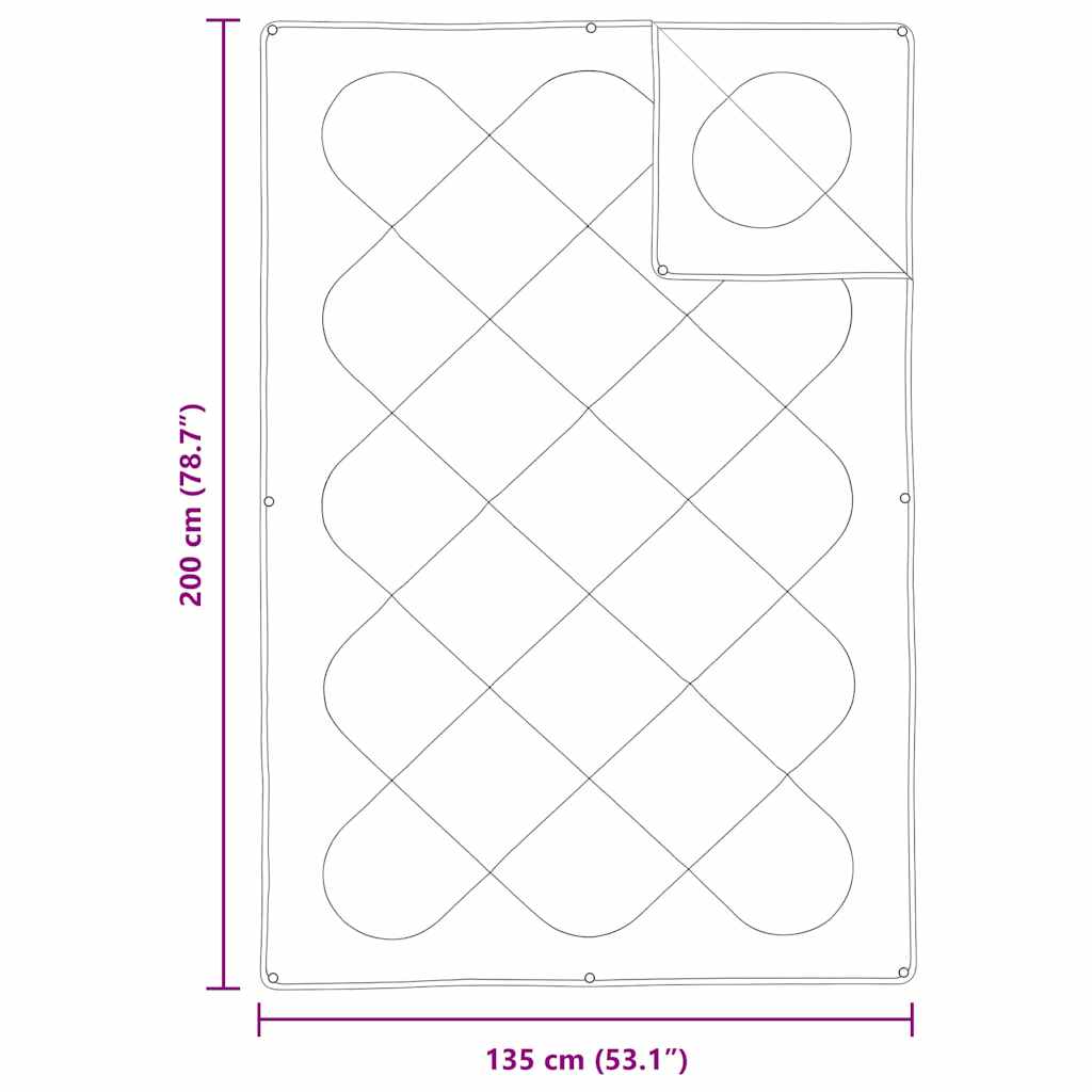 vidaXL Κουβέρτες & Κουβέρτες Λευκό 135 x 200 εκ. Μικροΐνες