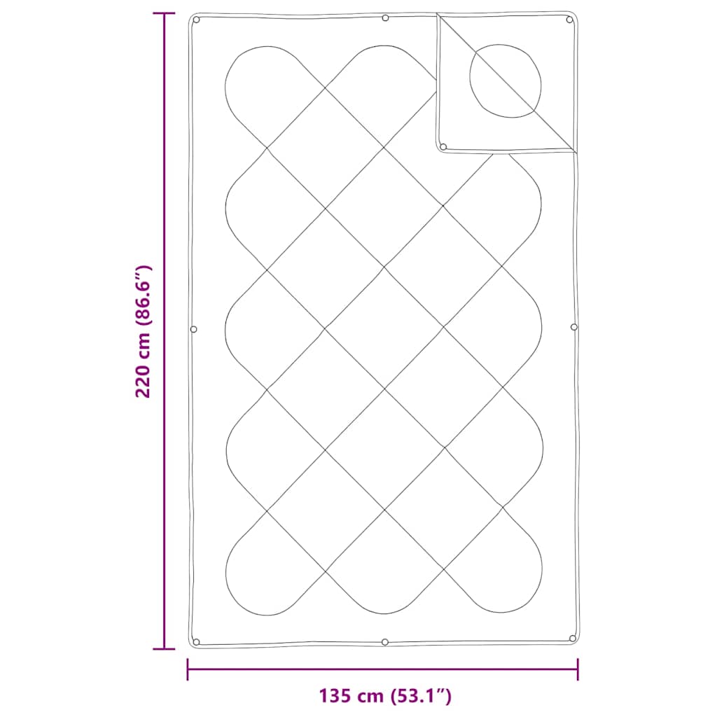 vidaXL Κουβέρτες & Κουβέρτες Λευκό 135 x 220 εκ. Μικροΐνες