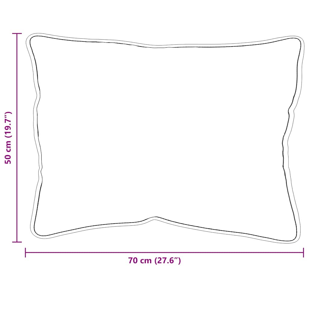 vidaXL Μαξιλάρι Λευκό 105gsm 50% βαμβάκι και 50% πολυεστέρας