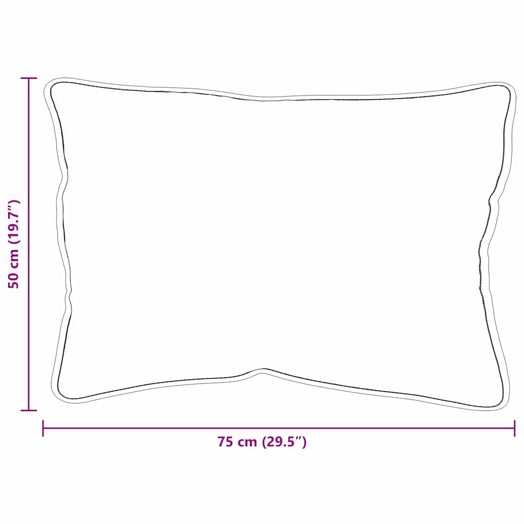 vidaXL Μαξιλάρι Λευκό 105gsm 50% βαμβάκι και 50% πολυεστέρας