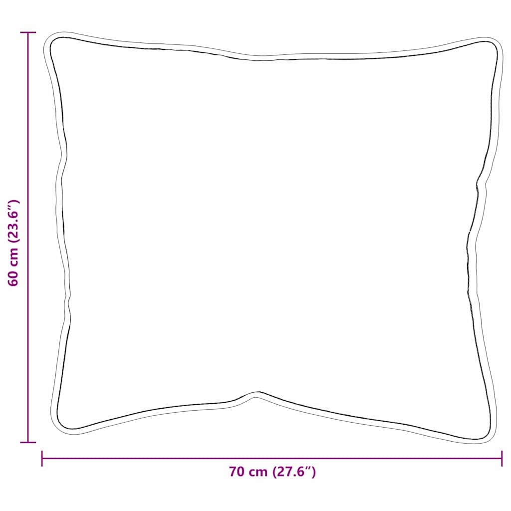 vidaXL Μαξιλάρι Λευκό 105gsm 50% βαμβάκι και 50% πολυεστέρας