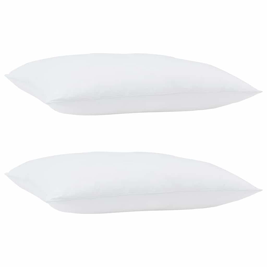 vidaXL Μαξιλάρια 2 pcs Λευκό 105gsm 50% βαμβάκι και 50% πολυεστέρας
