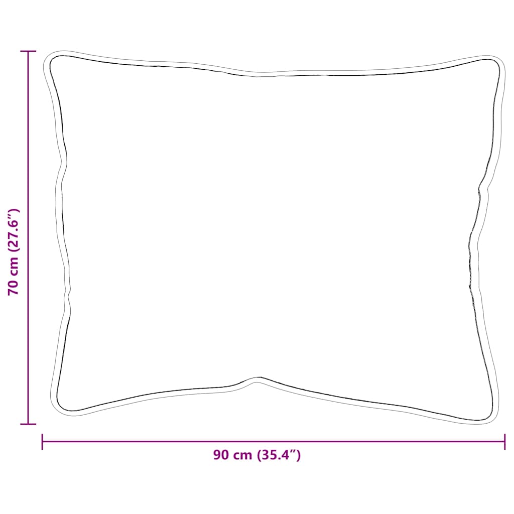 vidaXL Μαξιλάρια 2 pcs Λευκό 70 x 90 cm