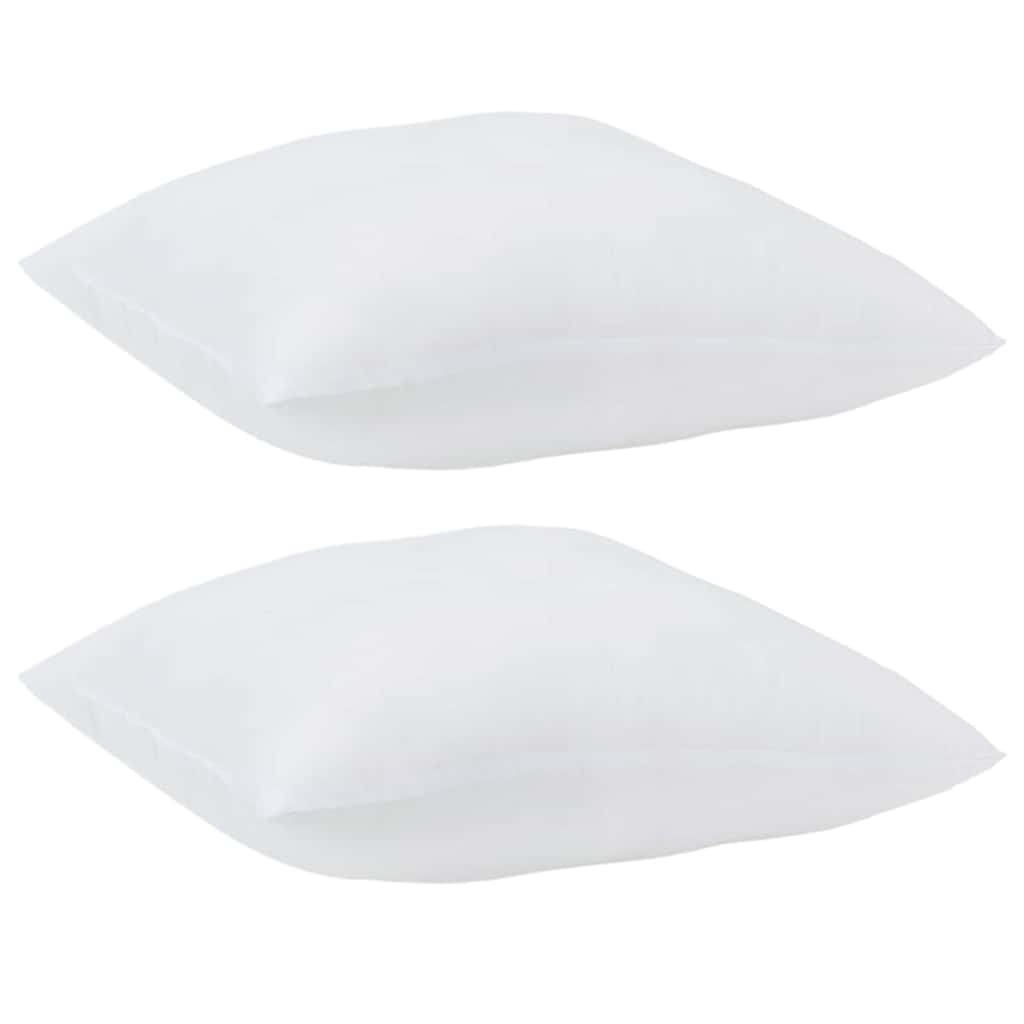 vidaXL Μαξιλάρια 2 pcs Λευκό 40 x 40 cm 85gsm 100% πολυεστέρας