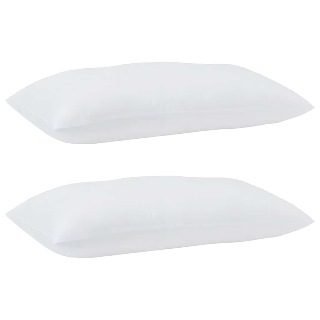 vidaXL Μαξιλάρια 2 pcs Λευκό 40 x 80 cm 85gsm 100% πολυεστέρας