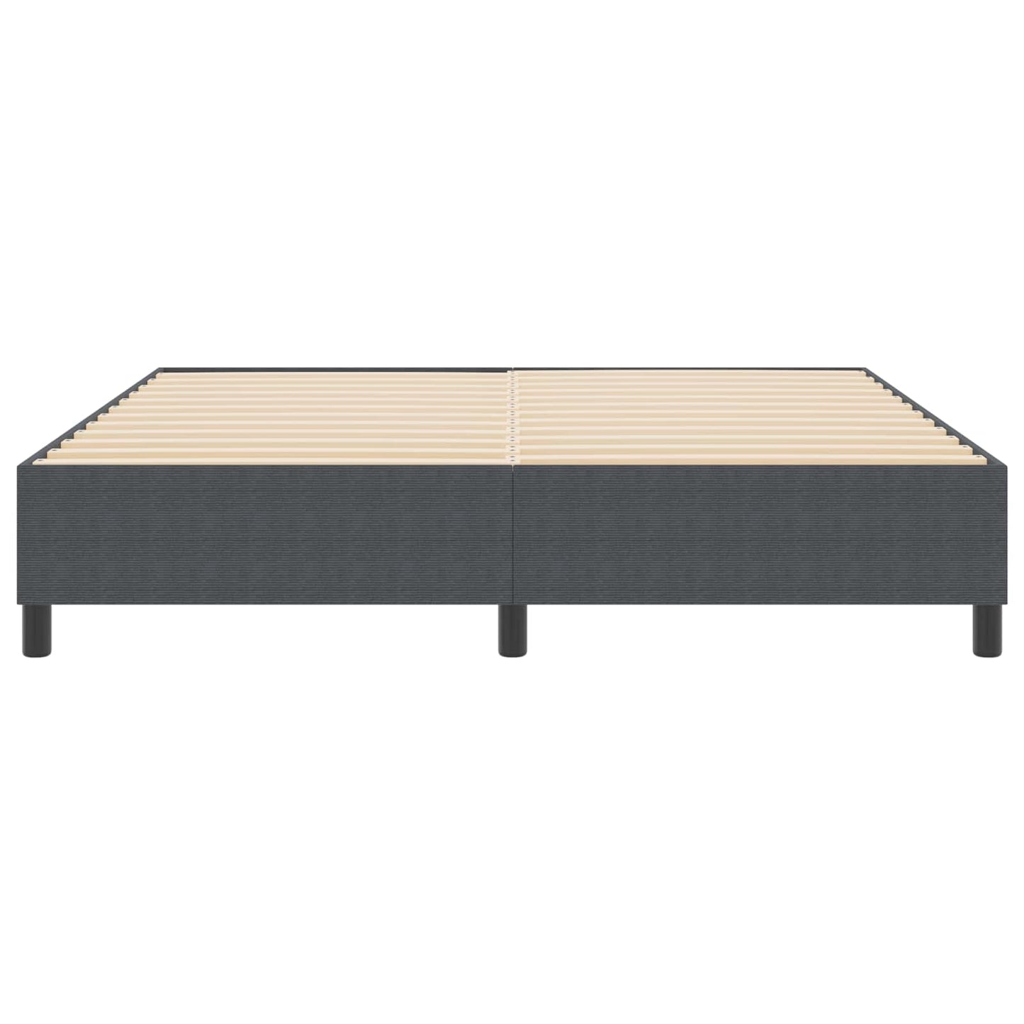 vidaXL Κρεβάτι πλατφόρμα Σκούρο Γκρι 180 x 200 cm Υφασμάτινο Κορντουρά