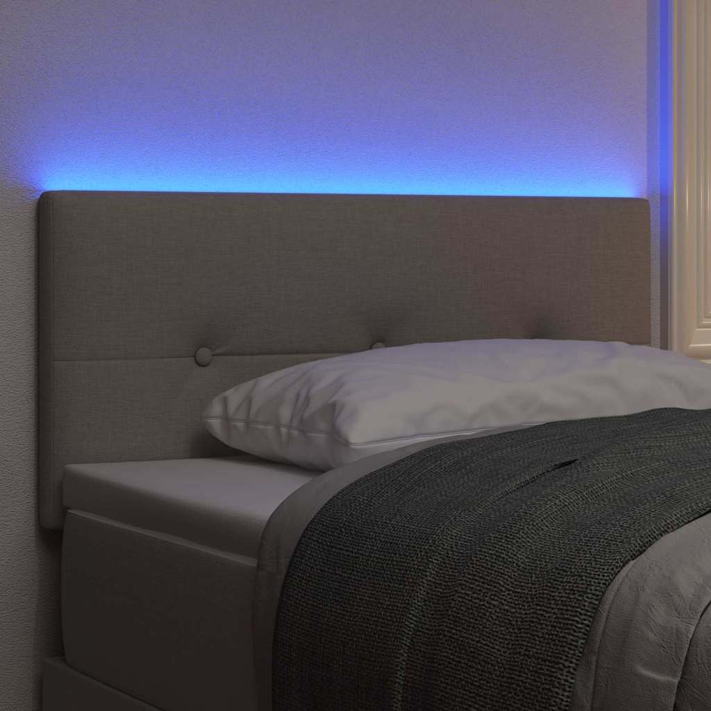 vidaXL Κεφαλάρι LED με Κουμπιά και Τακούνι 100 εκ. Υφασμένο