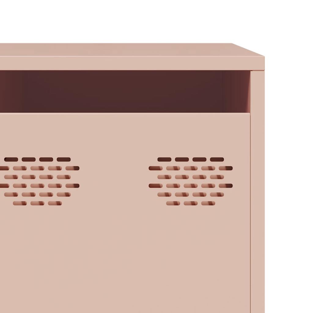 ντουλάπι τηλεόρασης vidaXL Ροζ 202x39x43,5 cm Ατσάλι ψυχρής έλασης