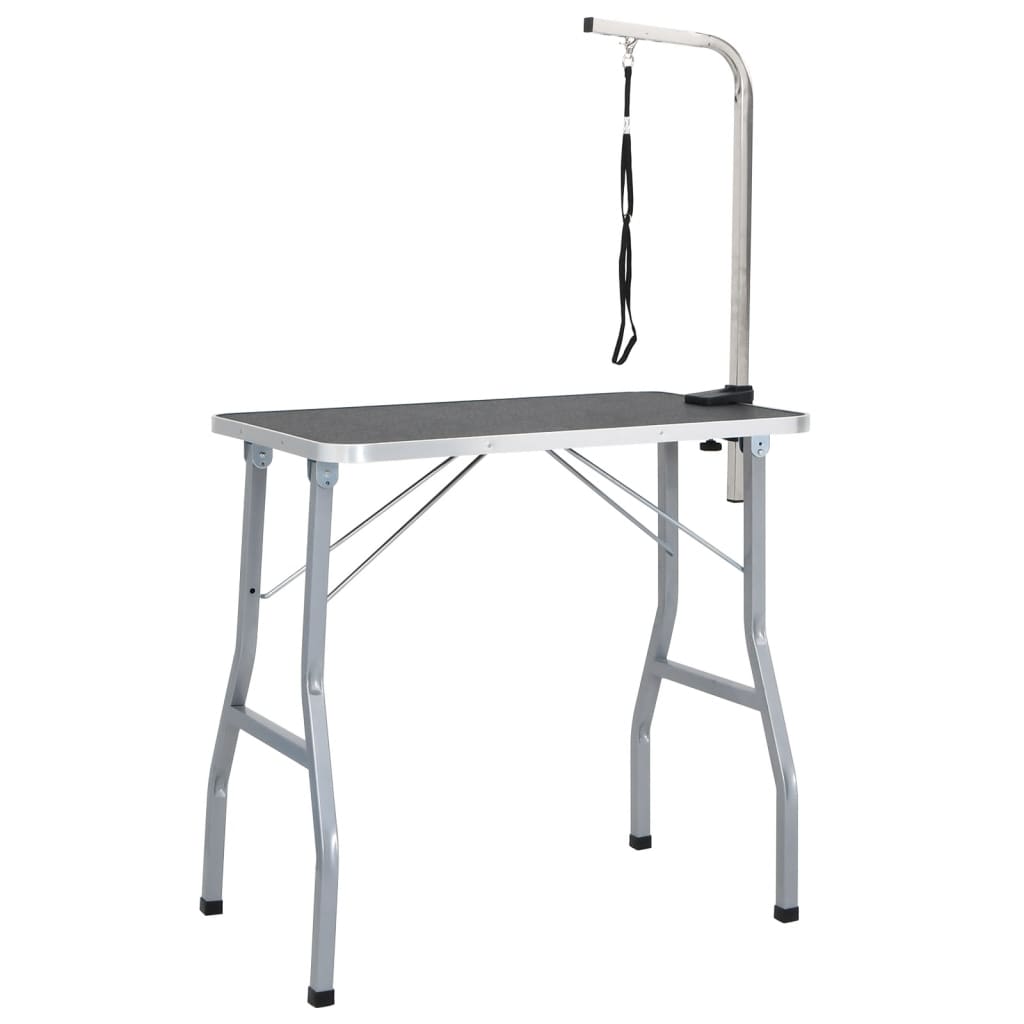 vidaXL Τραπέζι Καλλωπισμού για Σκύλους Γάτες Ρυθμιζόμενο 1 Θηλιά